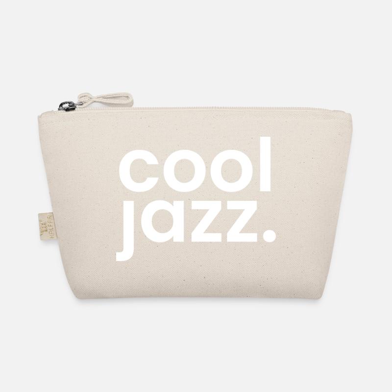 Cool Jazz Monochrome Typography Organic Pouch