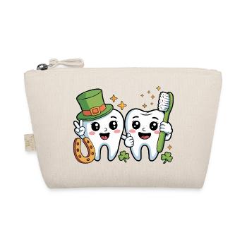 Lustiger Zahnarzt St. Patricks Tag - Bio-Täschchen - Natur - Vorne