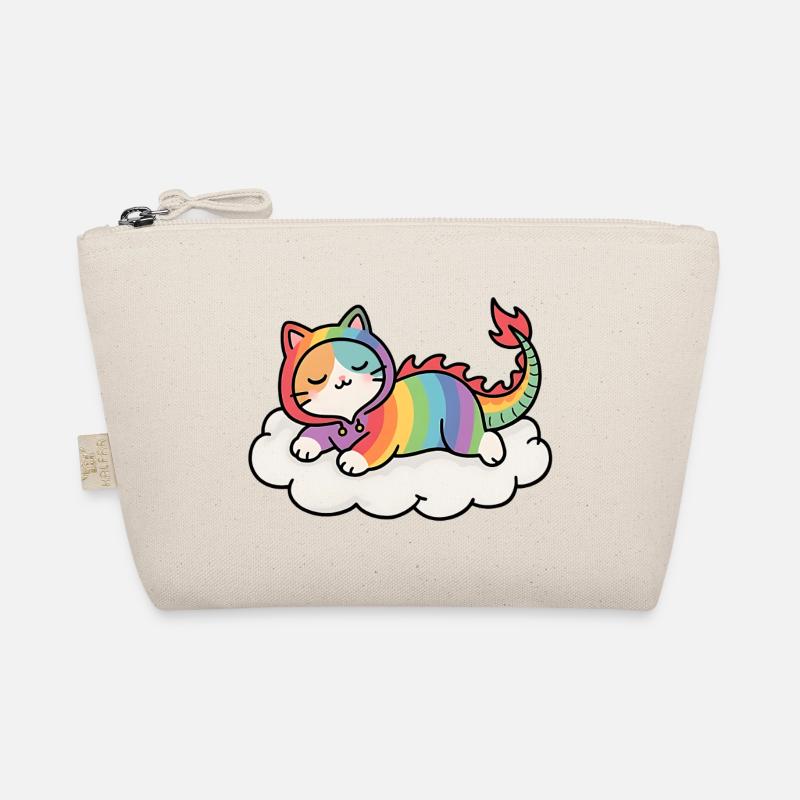 Chat dragon arc-en-ciel détendu sur nuage Trousse biologique