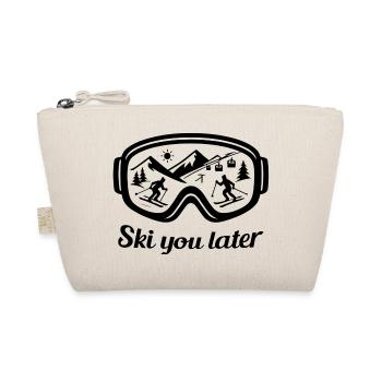 Ski You Later – Skibrillen Design für Skifahrer - Bio-Täschchen - Natur - Vorne