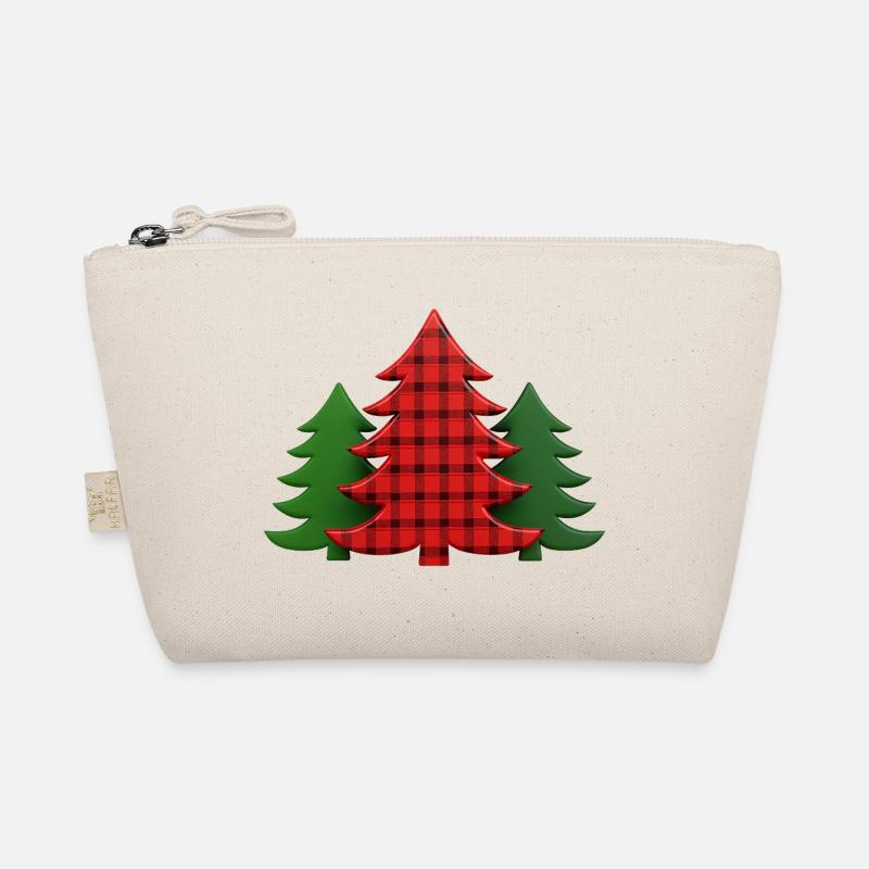 Plaid Tree Christmas Trees Christmas Tree Organic Pouch
