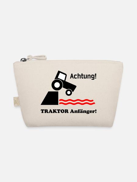 Traktor Anfaenger - Bio-Täschchen - Natur - Vorne