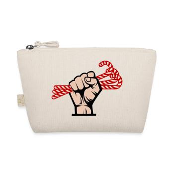 I Want Candy, Revolutionary, Slogan & Sugar Design - Organic Pouch - nature - Front