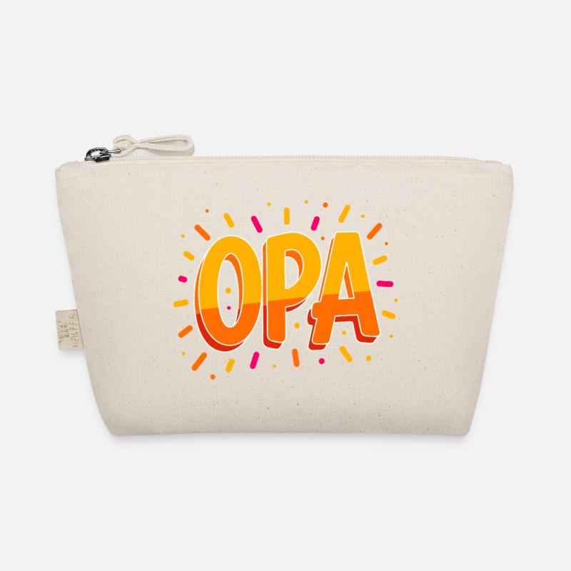OPA Großvater Vintage - Bio-Täschchen - Natur