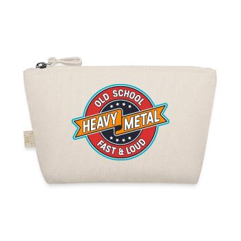 Old School Heavy Metal Abzeichen - Bio-Täschchen - Natur - Vorne