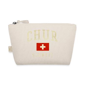 Chur Schweiz Vintage Flag Print - Bio-Täschchen - Natur - Vorne