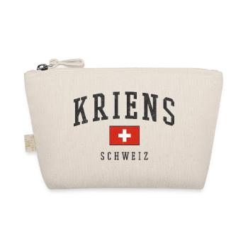 Kriens Switzerland Logo Swissflag - Organic Pouch - nature - Front