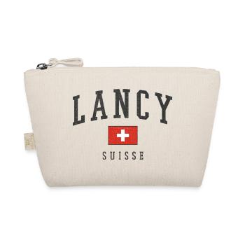 Lancy Suisse Typografie Flagge - Bio-Täschchen - Natur - Vorne