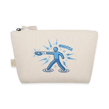 WHOOSH Lustiges Disc Golf Disc Golfer Fliegende Disc - Bio-Täschchen - Natur - Vorne
