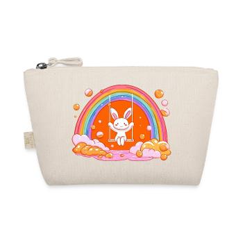 Cuddly Bunny Rainbow Swing - Organic Pouch - nature - Front