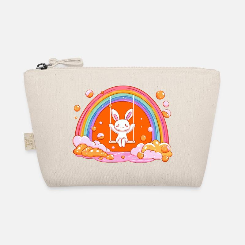 Cuddly Bunny Rainbow Swing Organic Pouch