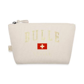 Bulle Schweiz Design - Varsity Stil - Bio-Täschchen - Natur - Vorne