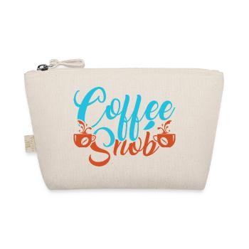 Snob Coffee: Typography with Cups - Organic Pouch - nature - Front