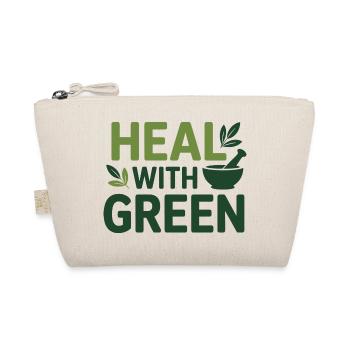 Herbalist Heal With Green Professional Practition - Organic Pouch - nature - Front