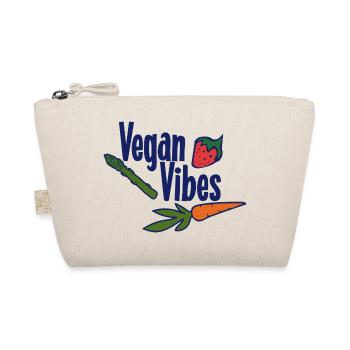 Vegan Vibes Veggie Logo - Bio-Täschchen - Natur - Vorne