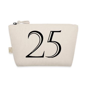 25. 25 ANS. 25e ANNIVERSAIRE. ANNIVERSAIRE 25 ANS. - Trousse biologique - nature - Devant