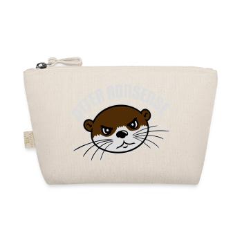 Otter Nonsense Lustig Wortspiel Otter Liebe Spruch - Bio-Täschchen - Natur - Vorne