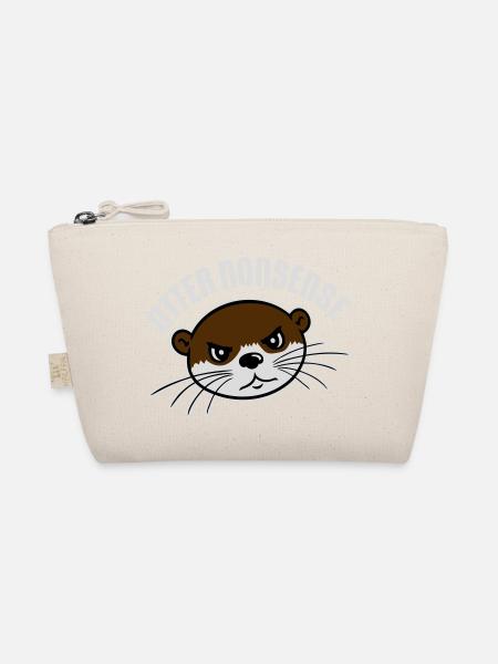 Otter Nonsense Lustig Wortspiel Otter Liebe Spruch - Bio-Täschchen - Natur - Vorne