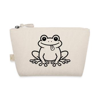 Toad Comic Frog - Organic Pouch - nature - Front