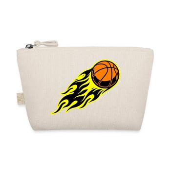 Basketball flame - Organic Pouch - nature - Front