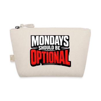 Monday should be optional Vintage - Bio-Täschchen - Natur - Vorne