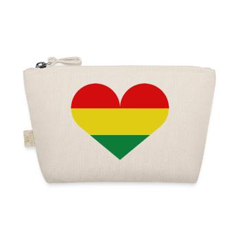 Bolivianische Herzflagge - Bio-Täschchen - Natur - Vorne