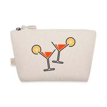 2 Cocktail Glasses / Cocktail / Martini + (Orange) - Organic Pouch - nature - Front
