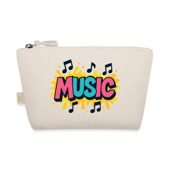 Colorful Music Pop Music Notes - Organic Pouch - nature - Front