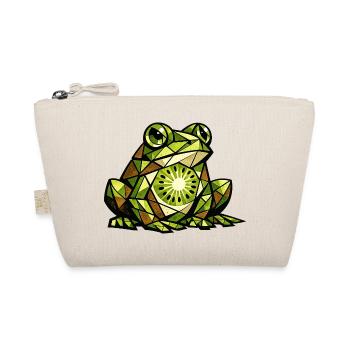 Kiwi Frog Cubism Version - Organic Pouch - nature - Front