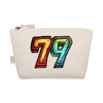 79 Number Colorful - Organic Pouch - nature - Front