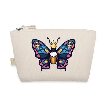 Schmetterling Bier König - Bio-Täschchen - Natur - Vorne