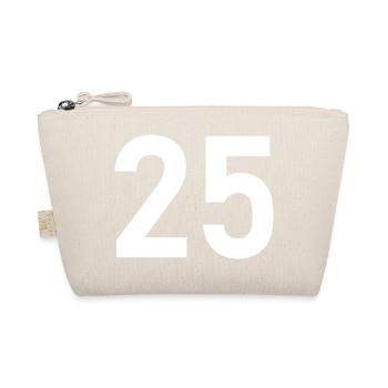 25. 25 ANS. 25e ANNIVERSAIRE. ANNIVERSAIRE 25 ANS. - Trousse biologique - nature - Devant