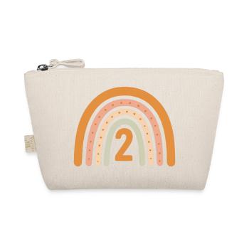 Second Birthday Rainbow - Organic Pouch - nature - Front