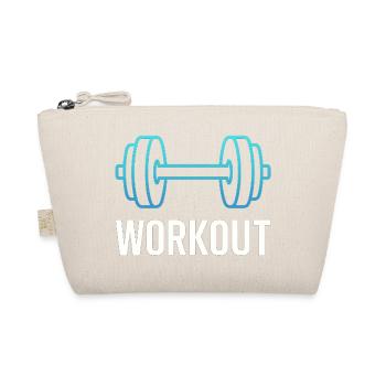Neon-Workout-Hanteln - Bio-Täschchen - Natur - Vorne