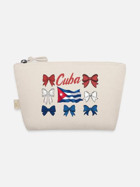 Kuba Stolz & Heimat - Cuba Flagge Design - Bio-Täschchen - Natur - Vorne