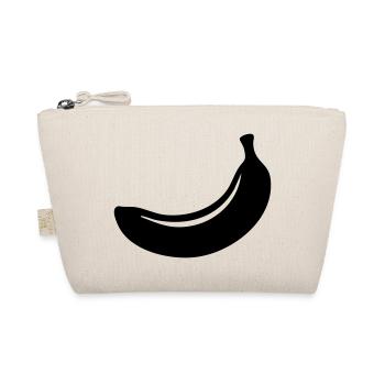 Banana Silhouette – Tropical Fruit Design - Bio-Täschchen - Natur - Vorne
