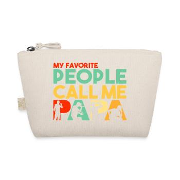 Mes personnes préférées m’appellent Papa Rappeur Slogan - Trousse biologique - nature - Devant