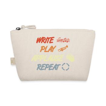 Write Play Applause Repeat - Bio-Täschchen - Natur - Vorne