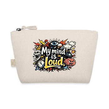 My Mind Is Loud – Vibrant Abstract Typography - Trousse biologique - nature - Devant