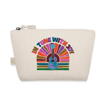 In tune with Joy - Retro Sunset and Ukulele - Bio-Täschchen - Natur - Vorne