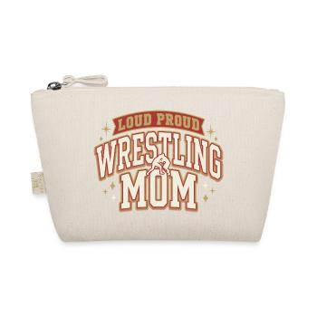 Loud Proud Wrestling Mom Retro Design - Bio-Täschchen - Natur - Vorne