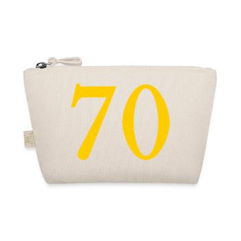 70. 70 YEARS. 70th ANNIVERSARY. 70 YEARS ANNIVERSARY. - Organic Pouch - nature - Front