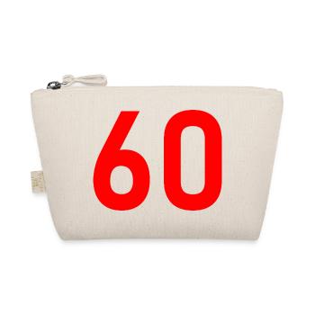 60. 60 JAHRE. 60-JÄHRIGES JUBILÄUM. 60. GEBURTSTAG. - Bio-Täschchen - Natur - Vorne