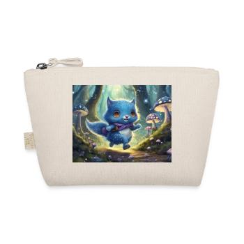 Blue Forest Kitten Adventure - Organic Pouch - nature - Front