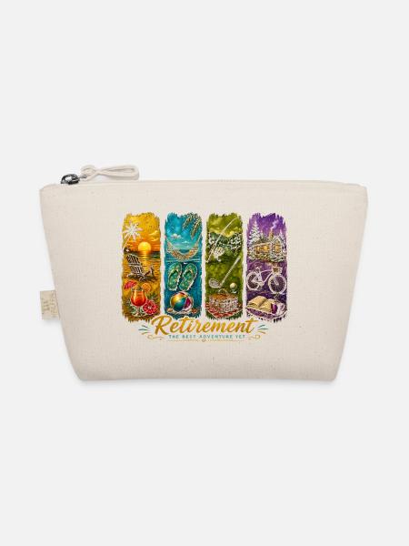 Funny Retirement Retired - Organic Pouch - nature - Front