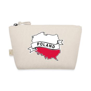 Poland flag with country outline - Organic Pouch - nature - Front