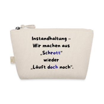 Instandhaltung T-Shirt Lustiges Geschenk Handwerk! - Bio-Täschchen - Natur - Vorne
