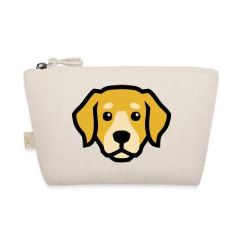 Dog Head Golden Retriever Labrador Dog Mom - Organic Pouch - nature - Front