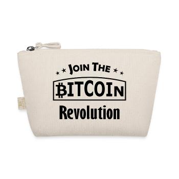 Bitcoin Glowing Symbol - Organic Pouch - nature - Front