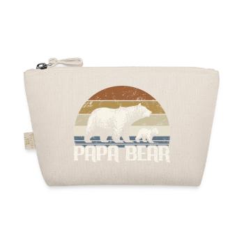 Papa Bear - Father Father's Day Gift - Organic Pouch - nature - Front